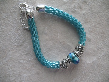 Aqua Bracelet by Kathleen Williams